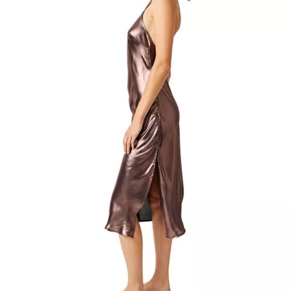 FREE PEOPLE Sunset Shimmer Sleeveless Racerback Midi Slip Dress - Picture 7 of 16